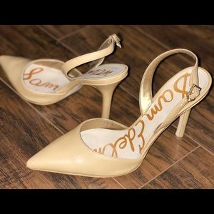 Sam Edelman Nude sling backs size 8.5